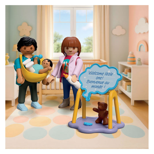 Playmobil geboorte speelset - baby familie cadeau set.