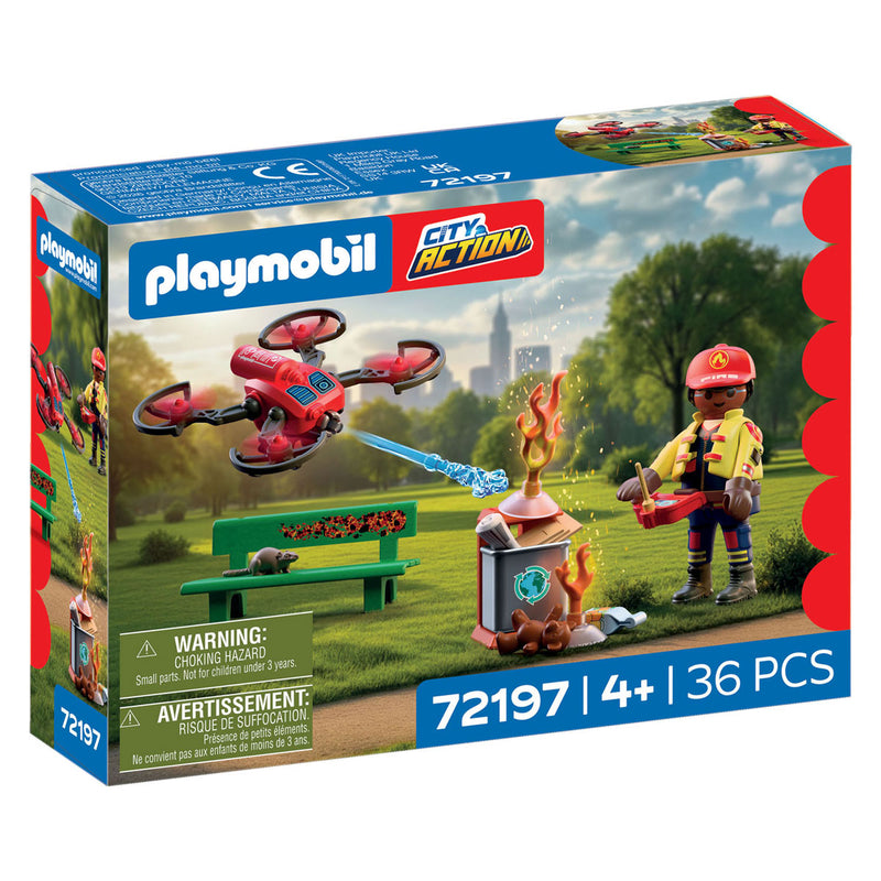 Afbeelding laden in galerijviewer, Playmobil city action brandweer blusdrone - 72197
