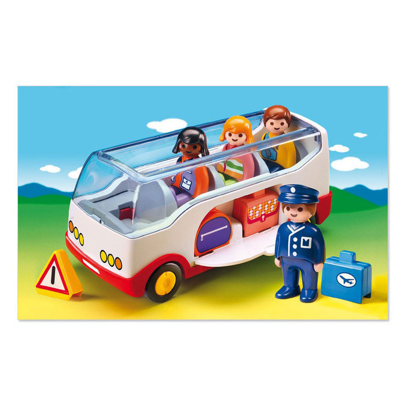 Afbeelding laden in galerijviewer, Playmobil 1.2.3. Autobus 6773
