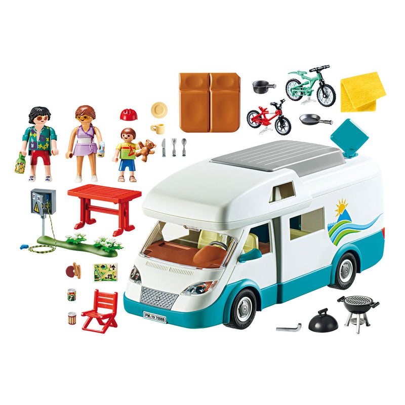 Afbeelding laden in galerijviewer, Playmobil family fun camper met familie - 70088

