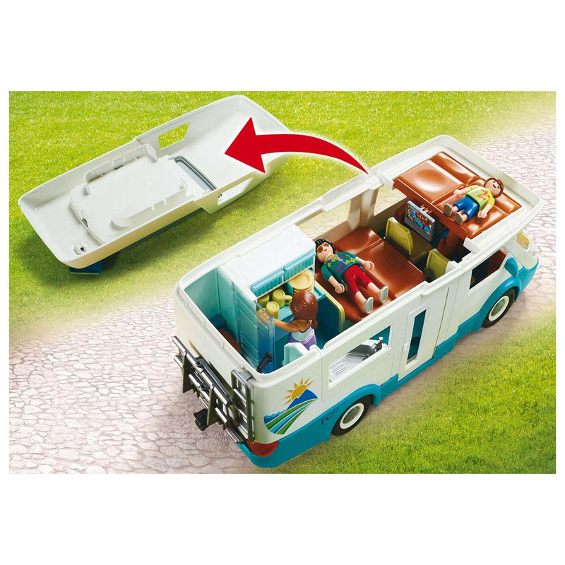 Afbeelding laden in galerijviewer, Playmobil family fun camper met familie - 70088
