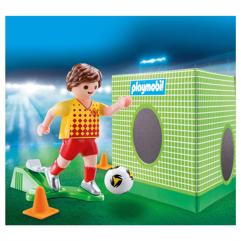 Afbeelding laden in galerijviewer, Playmobil 70157 voetballer met doel
