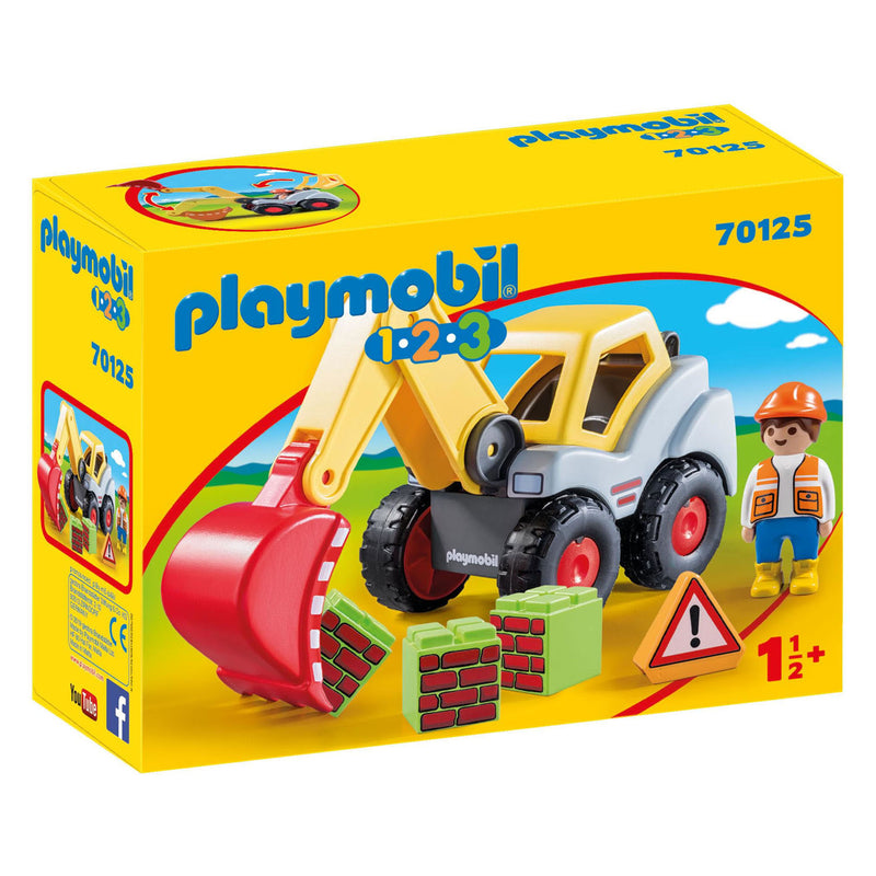 Afbeelding laden in galerijviewer, Playmobil 1.2.3. Graaflader 70125
