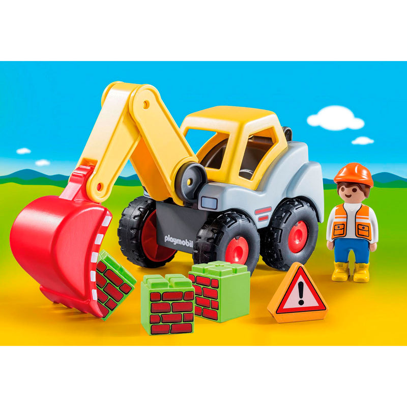 Afbeelding laden in galerijviewer, Playmobil 1.2.3. Graaflader 70125
