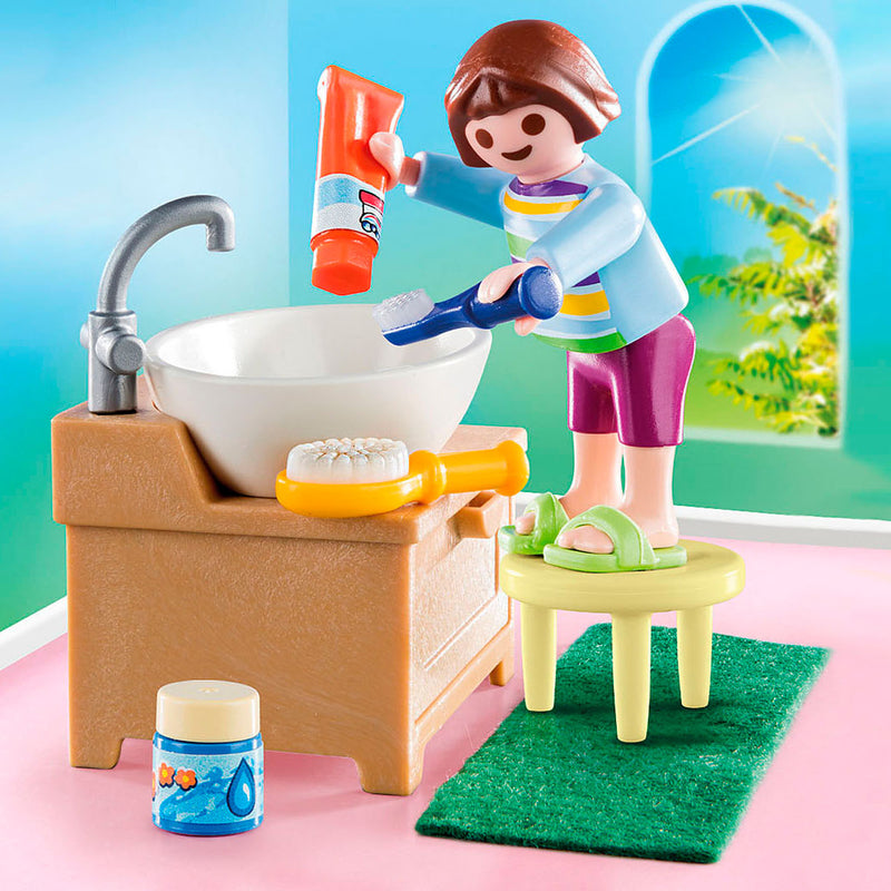 Afbeelding laden in galerijviewer, Playmobil 70301 Meisje aan Wastafel
