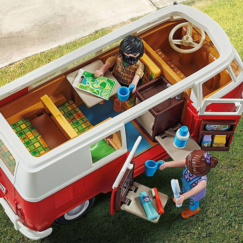 Afbeelding laden in galerijviewer, Playmobil Volkswagen T1 Campingbus 70176
