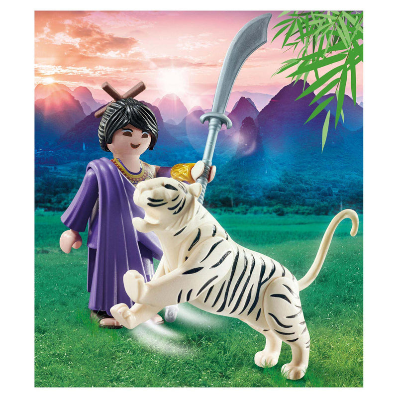 Afbeelding laden in galerijviewer, Playmobil specials aziatische vechter met tijger - 70382
