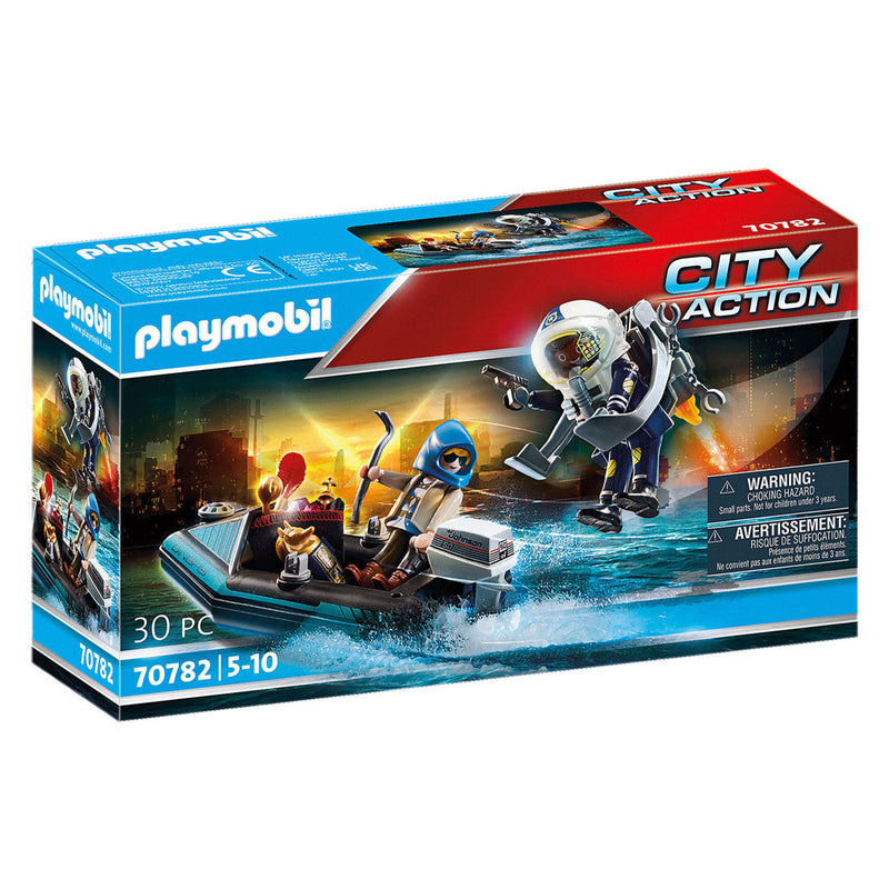 Afbeelding laden in galerijviewer, Playmobil City Action Politiejetpack Arrestatie van de Kunstdief 70782
