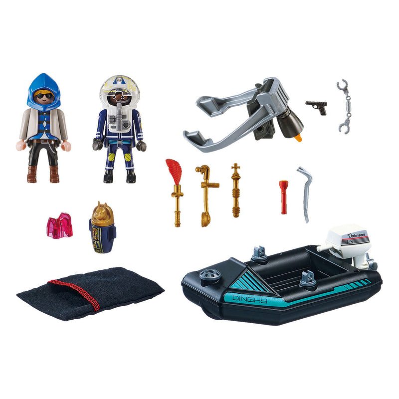 Afbeelding laden in galerijviewer, Playmobil City Action Politiejetpack Arrestatie van de Kunstdief 70782
