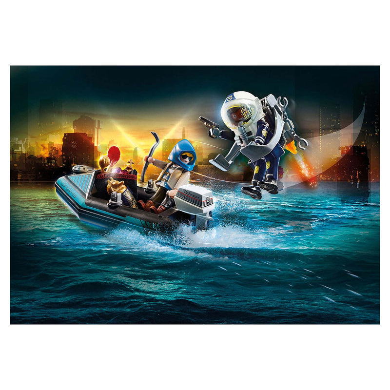 Afbeelding laden in galerijviewer, Playmobil City Action Politiejetpack Arrestatie van de Kunstdief 70782
