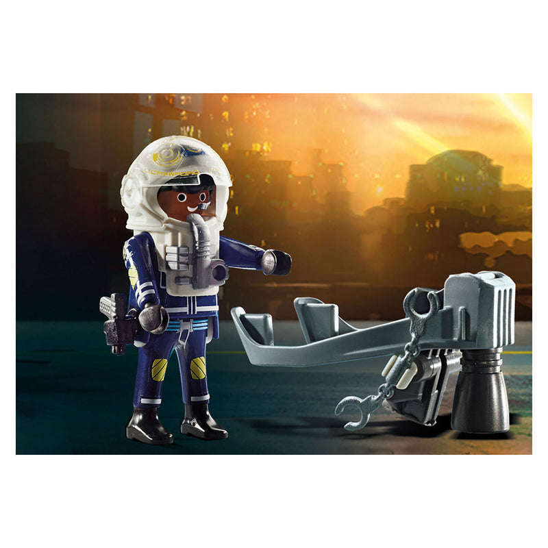 Afbeelding laden in galerijviewer, Playmobil City Action Politiejetpack Arrestatie van de Kunstdief 70782
