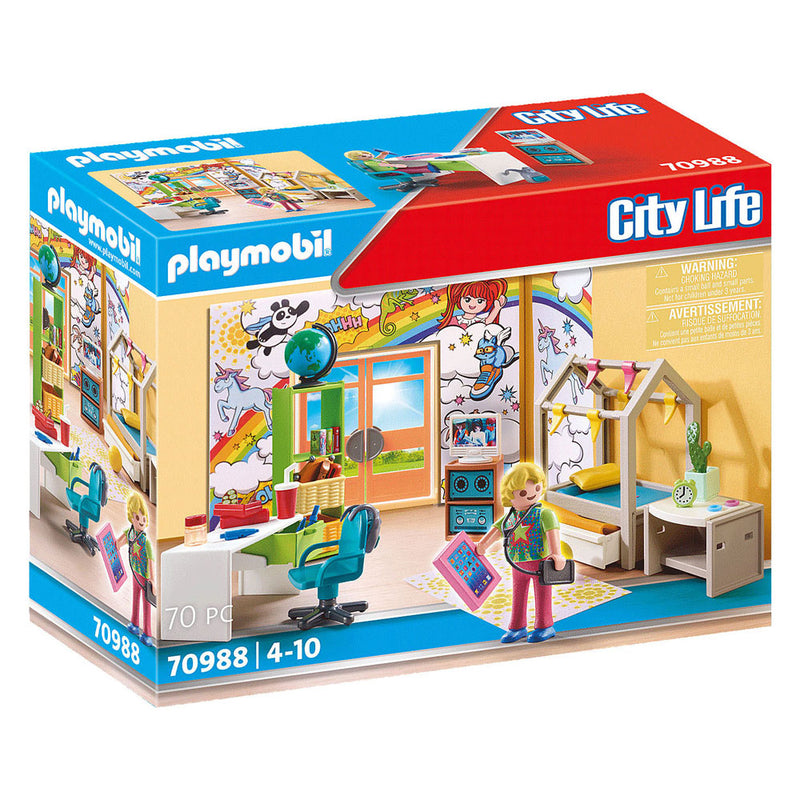 Afbeelding laden in galerijviewer, Playmobil City Life Tienerkamer 70988
