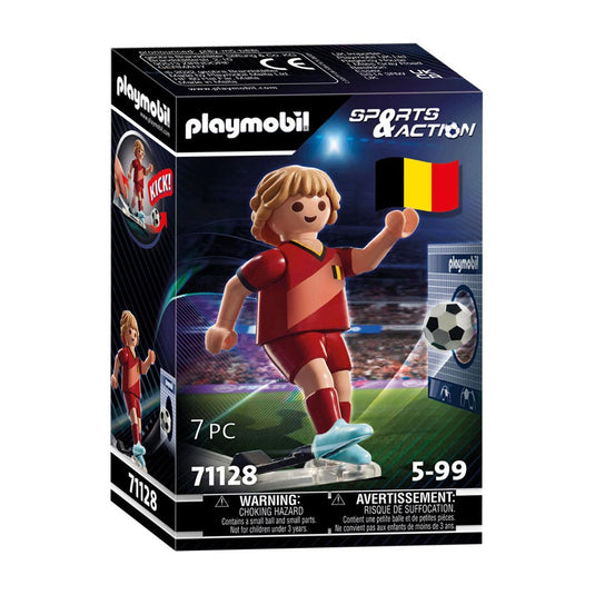 Playmobil sports action voetballer belgië - 71128