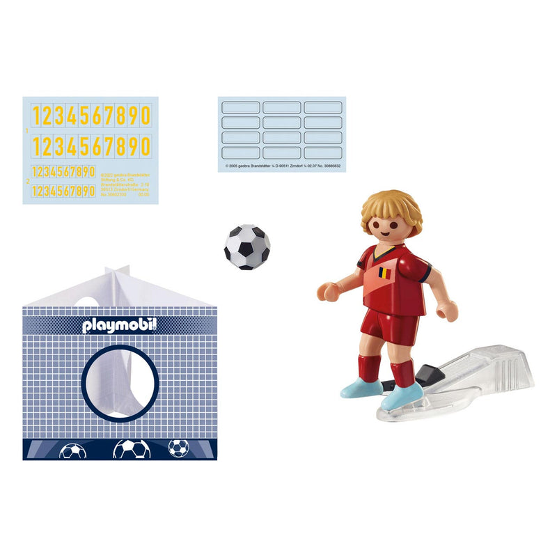 Afbeelding laden in galerijviewer, Playmobil sports action voetballer belgië - 71128
