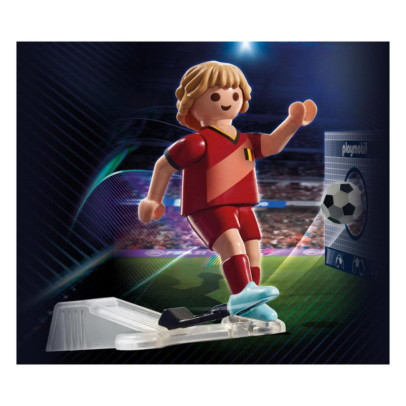 Afbeelding laden in galerijviewer, Playmobil sports action voetballer belgië - 71128
