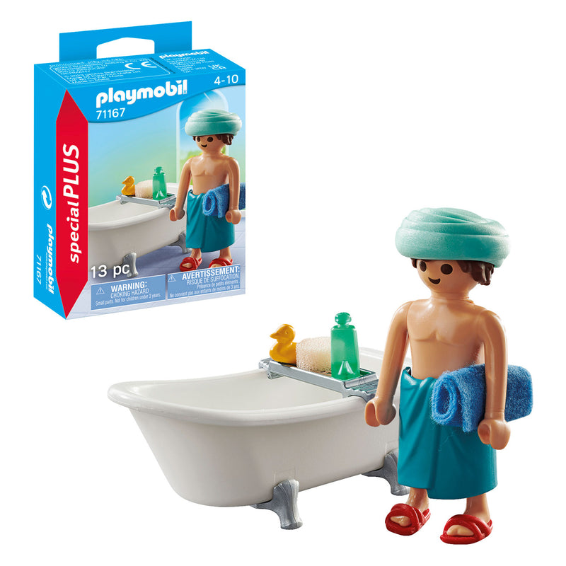 Afbeelding laden in galerijviewer, Playmobil specials man in badkuip - 71167
