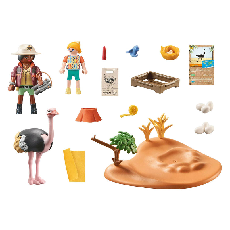 Afbeelding laden in galerijviewer, Playmobil Wiltopia Op Bezoek bij Papa Struisvogel 71296

