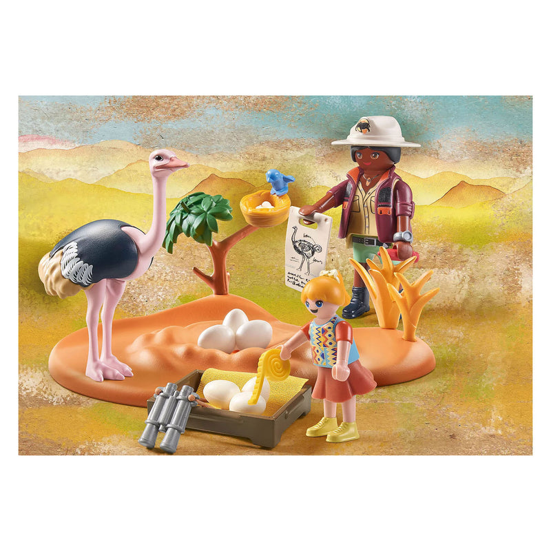 Afbeelding laden in galerijviewer, Playmobil Wiltopia Op Bezoek bij Papa Struisvogel 71296
