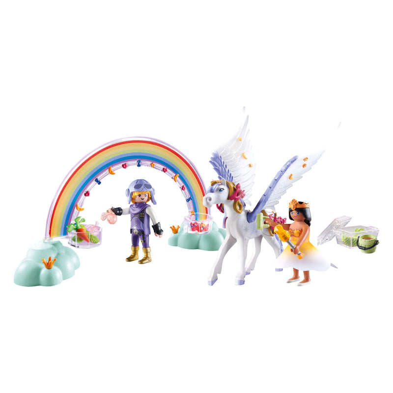 Afbeelding laden in galerijviewer, Playmobil princess magic pegasus met regenboog - 71361
