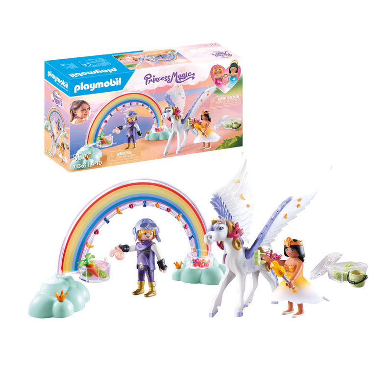 Afbeelding laden in galerijviewer, Playmobil princess magic pegasus met regenboog - 71361
