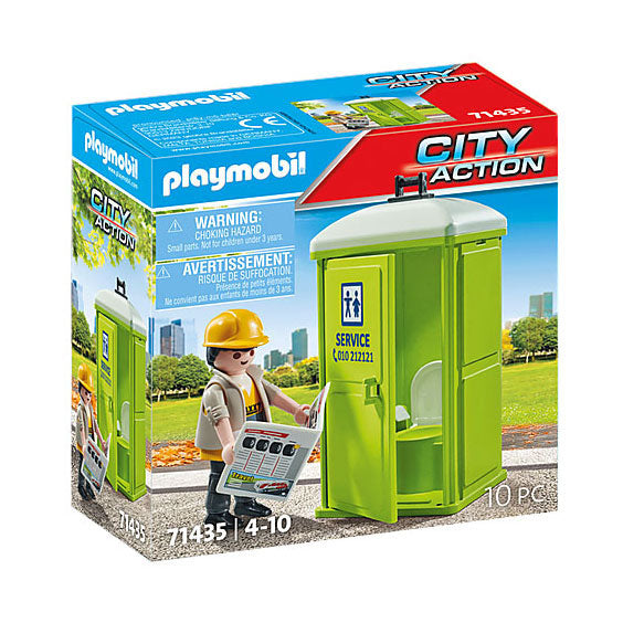 Afbeelding laden in galerijviewer, Playmobil city action mobiel toilet 71435
