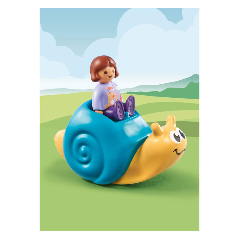 Afbeelding laden in galerijviewer, Playmobil 1.2.3. Schommelende Slak 71322
