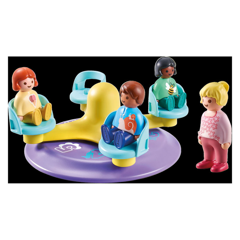 Afbeelding laden in galerijviewer, Playmobil 1.2.3. Kindercarrousel 71324
