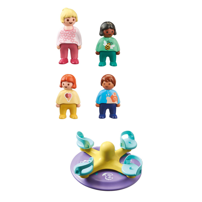 Afbeelding laden in galerijviewer, Playmobil 1.2.3. Kindercarrousel 71324
