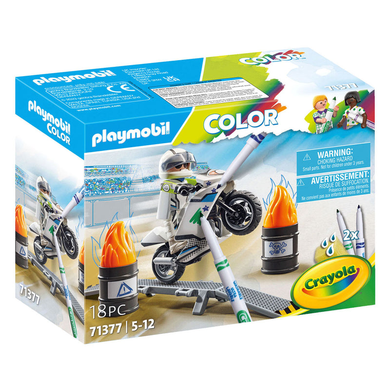 Afbeelding laden in galerijviewer, Playmobil Color Motorcrossmotor 71377
