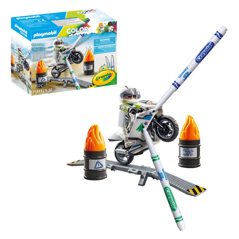 Afbeelding laden in galerijviewer, Playmobil Color Motorcrossmotor 71377
