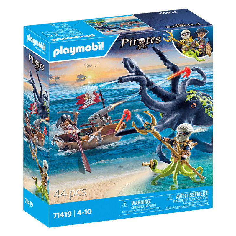 Afbeelding laden in galerijviewer, Playmobil pirates gevecht tegen de reuzenoctopus - 71419

