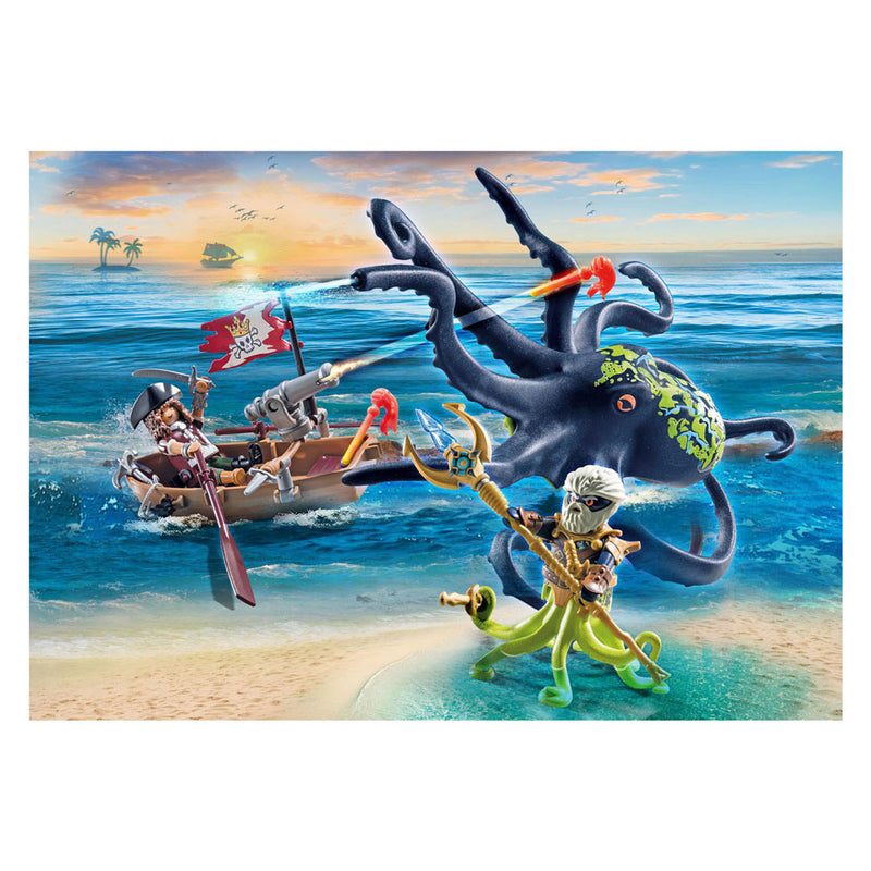 Afbeelding laden in galerijviewer, Playmobil pirates gevecht tegen de reuzenoctopus - 71419
