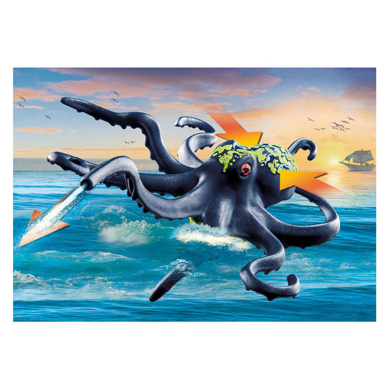 Afbeelding laden in galerijviewer, Playmobil pirates gevecht tegen de reuzenoctopus - 71419
