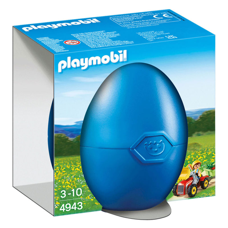 Afbeelding laden in galerijviewer, Playmobil jongen met kindertractor in ei 4943
