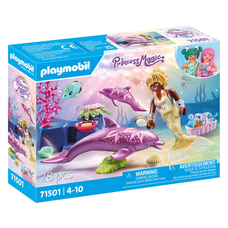 Afbeelding laden in galerijviewer, Playmobil princess magic zeemeermin met dolfijnen - 71501
