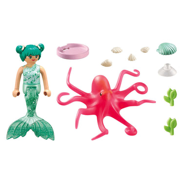 Playmobil princess magic zeemeermin met van kleur veranderende octopus - 71503