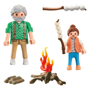 Playmobil my life kampvuur met marshmallows
