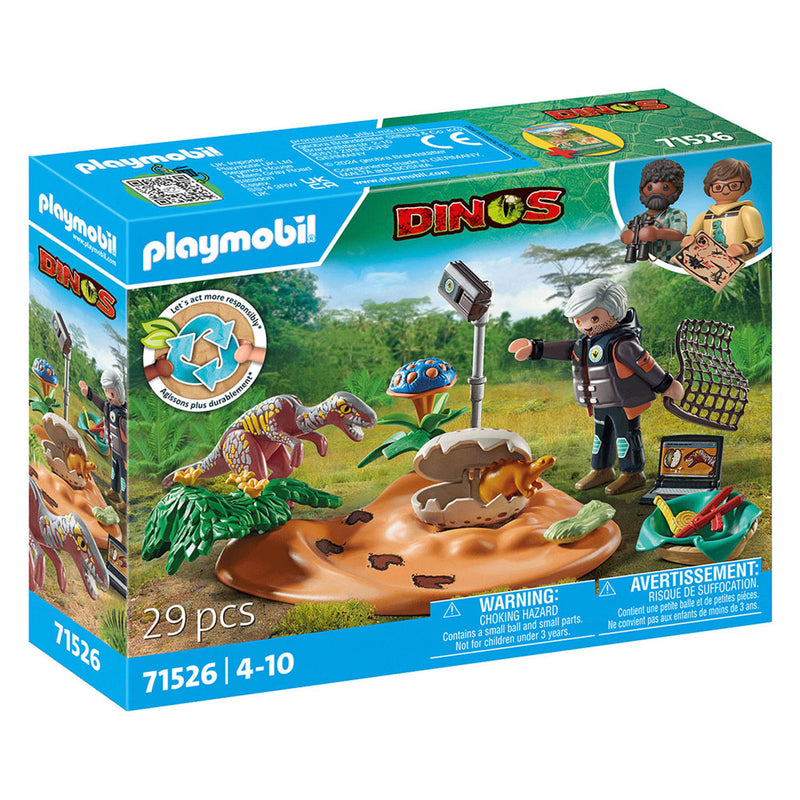 Afbeelding laden in galerijviewer, Playmobil dinos stegosaurusnest met eierdief 71526

