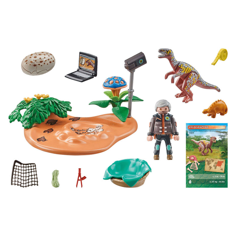 Afbeelding laden in galerijviewer, Playmobil dinos stegosaurusnest met eierdief 71526
