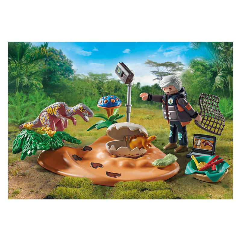 Afbeelding laden in galerijviewer, Playmobil dinos stegosaurusnest met eierdief 71526

