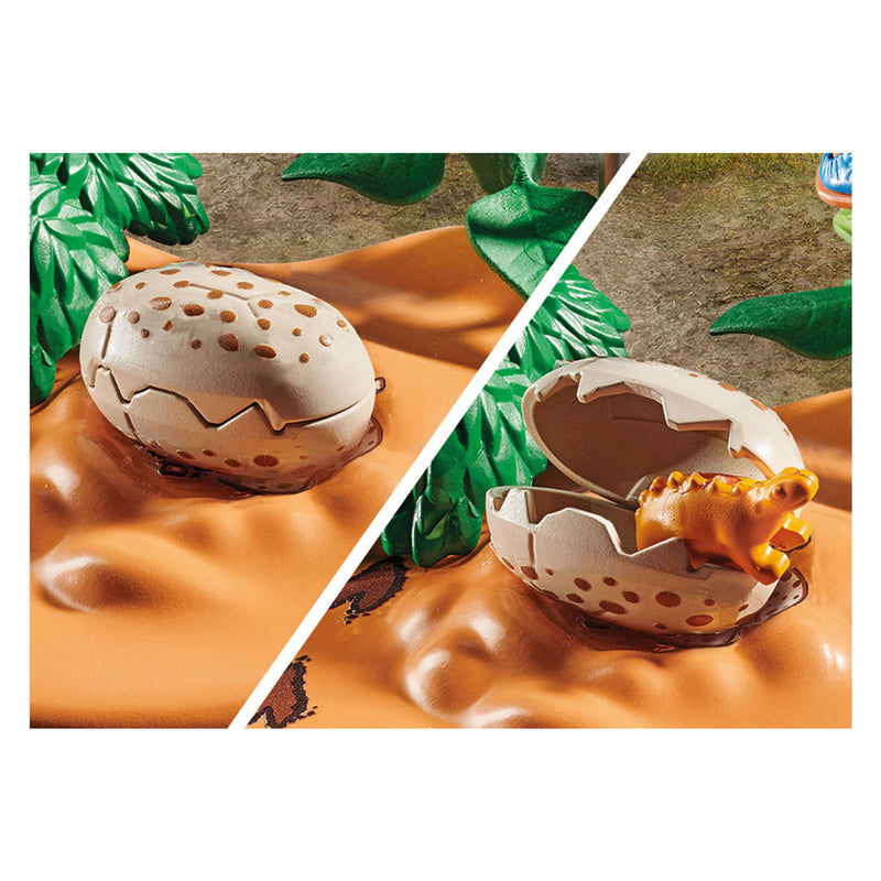Afbeelding laden in galerijviewer, Playmobil dinos stegosaurusnest met eierdief 71526
