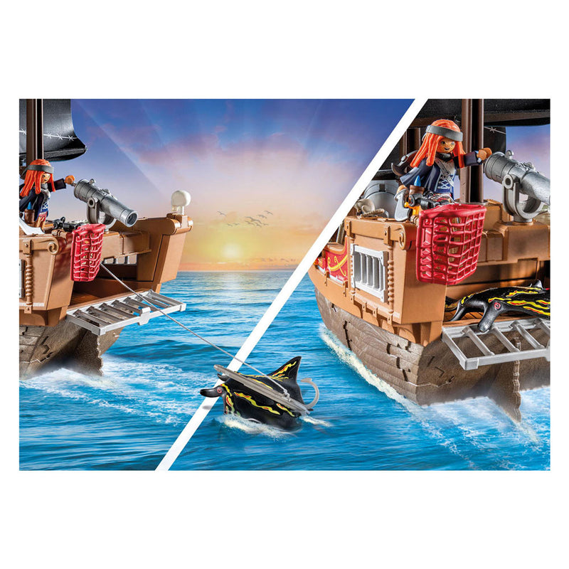 Afbeelding laden in galerijviewer, Playmobil pirates groot piratenschip - 71530
