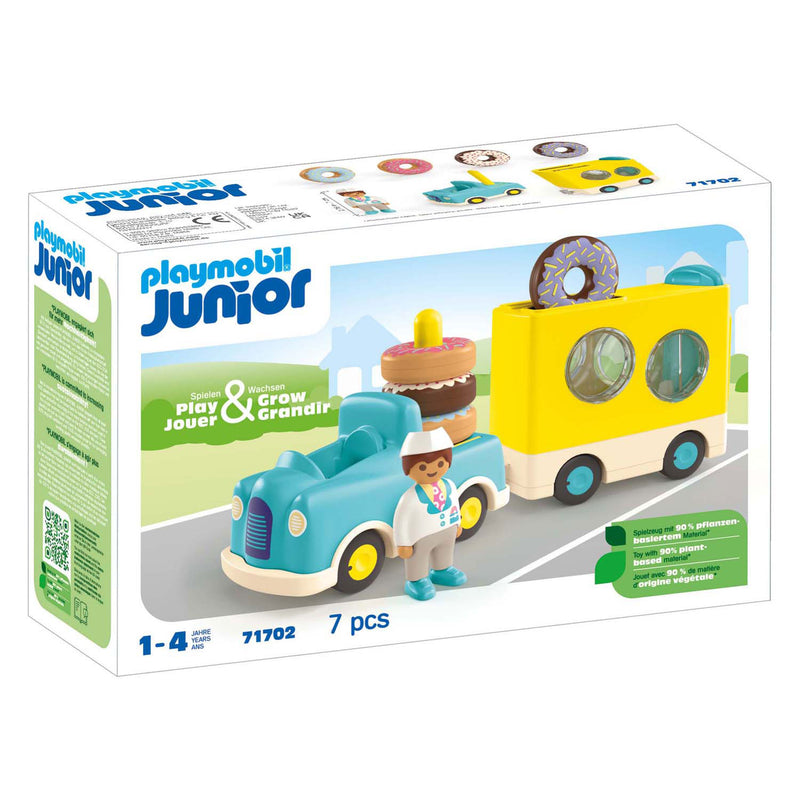 Afbeelding laden in galerijviewer, Playmobil junior donut truck - 71702
