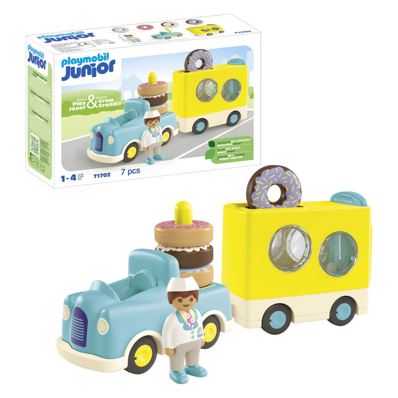 Afbeelding laden in galerijviewer, Playmobil junior donut truck - 71702
