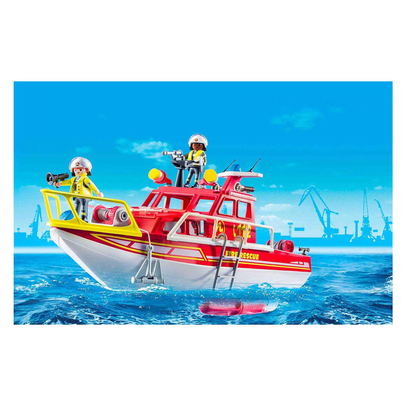 Afbeelding laden in galerijviewer, Playmobil action heroes brandweerboot

