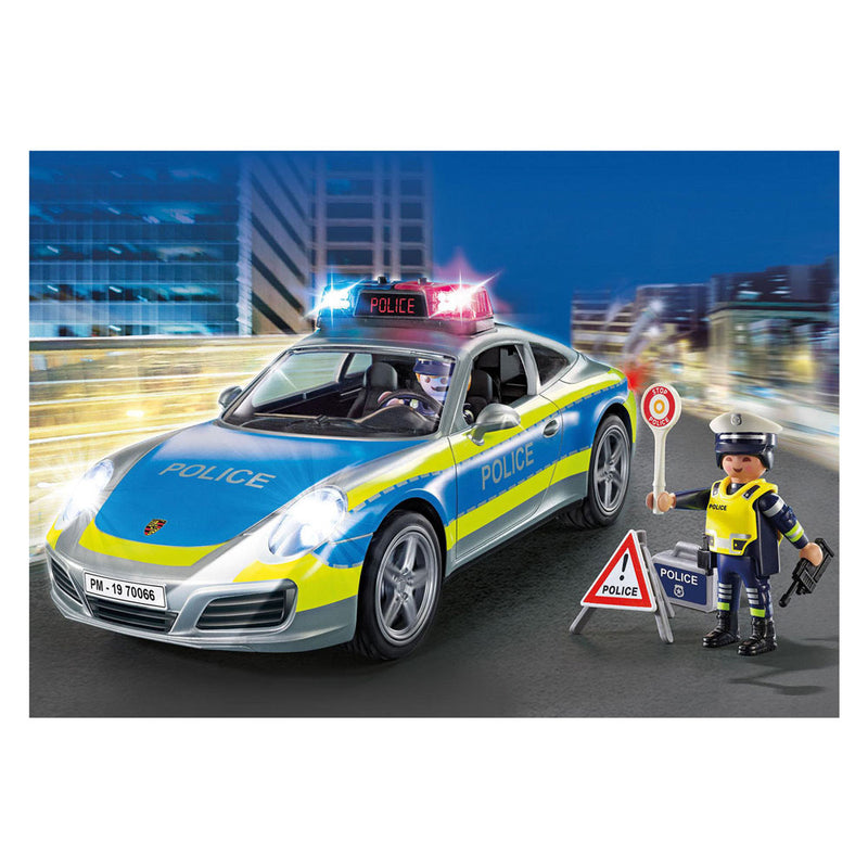 Afbeelding laden in galerijviewer, Playmobil PLAYMOBIL Porsche 911 4S Politie Wit 70066
