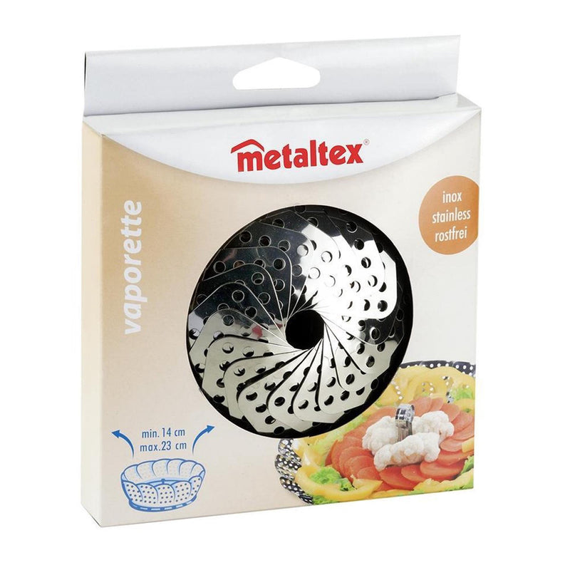 Afbeelding laden in galerijviewer, Metaltex groentestomer stoommandje rvs 14-23cm

