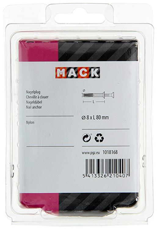 Afbeelding laden in galerijviewer, Mack 1018168 - nylon nagelplug polyamide 22 st 8 x 80 mm | 3 stuks
