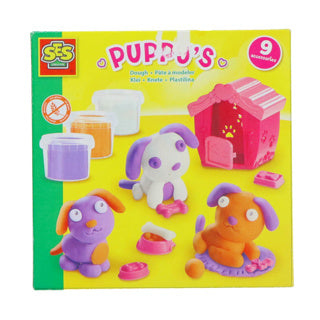 Afbeelding laden in galerijviewer, Ses klei set puppy's
