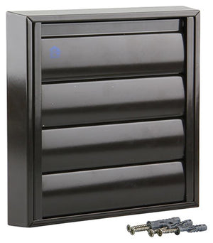 Renson 1006252 - dampkaprooster opbouw 433 alu ral 8019 173x173mm | 2 stuks